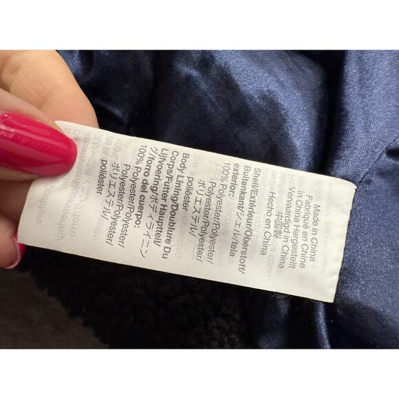 J.Crew Teddy Sherpa Coat Black Longline Button Front Size Small Women’s - Picture 9 of 10